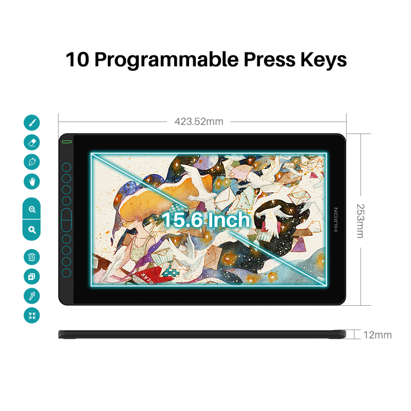 HUION Kamvas 12 11.6 Inches Dr - Huion Tablet Accessories recension och pris