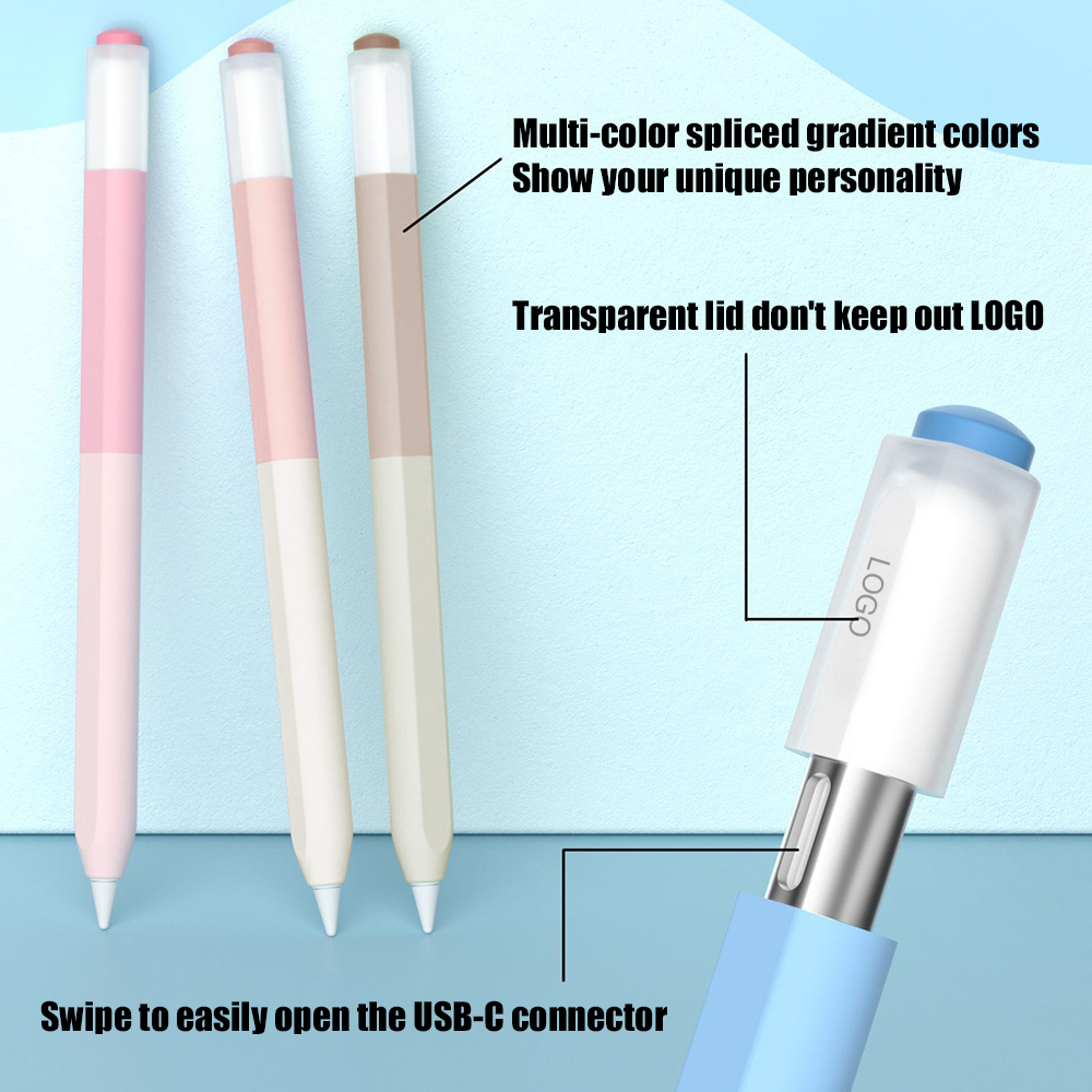 Color Splicing Silicone Pen Ca - Tablet Cover Accessories recension och pris