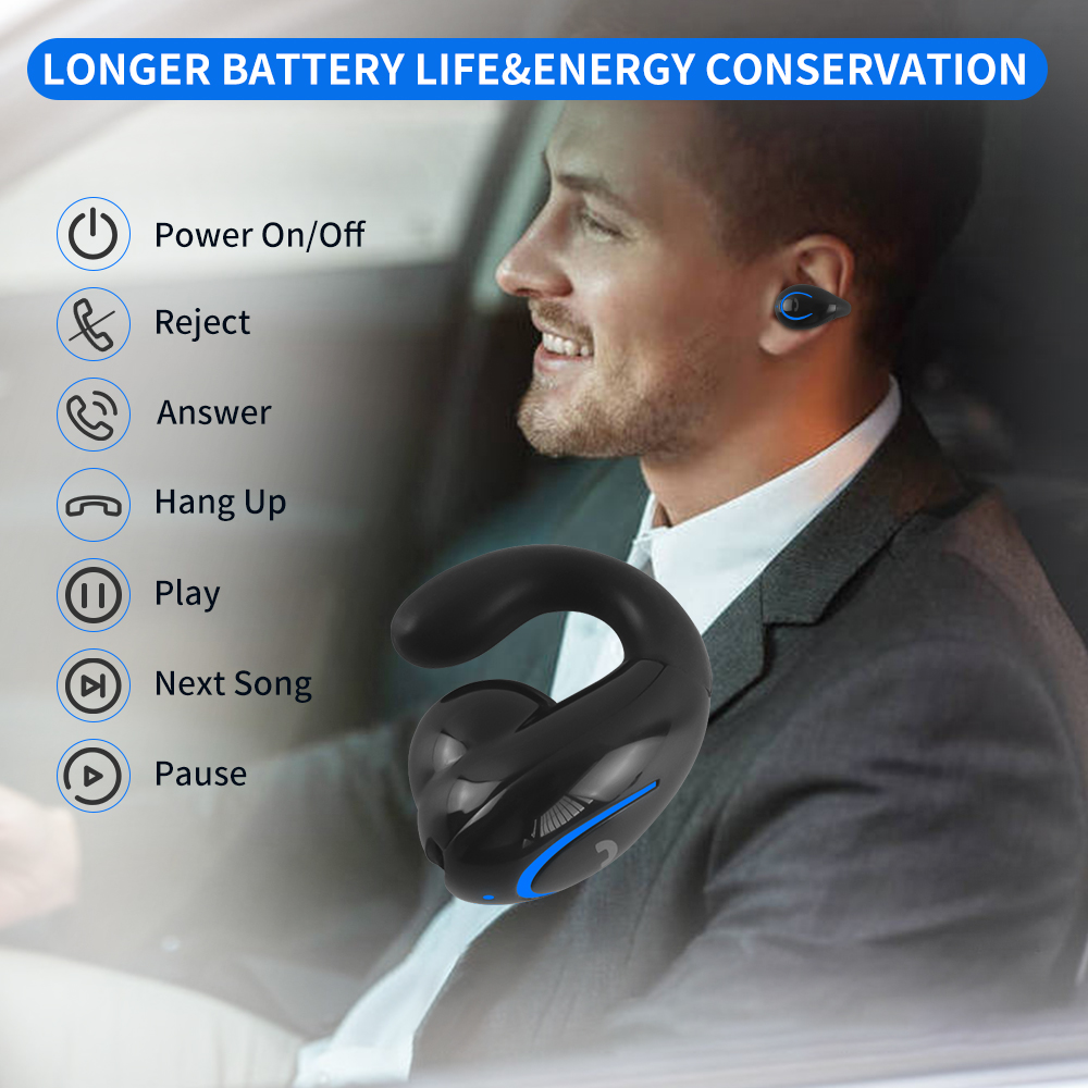 Ear Clip Style Bluetooth Earph - Wired Earphone Lightning recension och pris