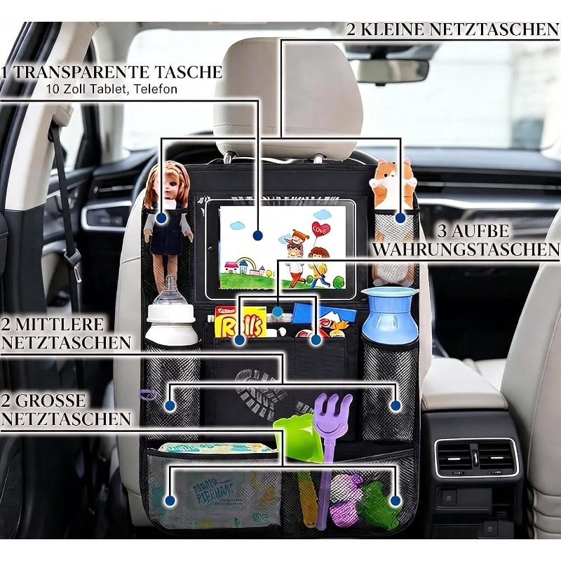 Car Backseat Organizer with To - Tablet Cover Accessories recension och pris