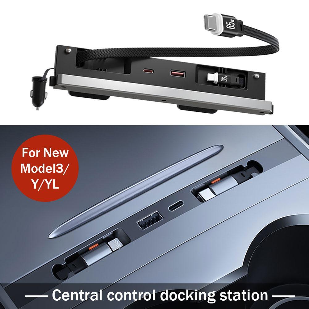 Car Central Control Docking St - Usb Hub Type C recension och pris
