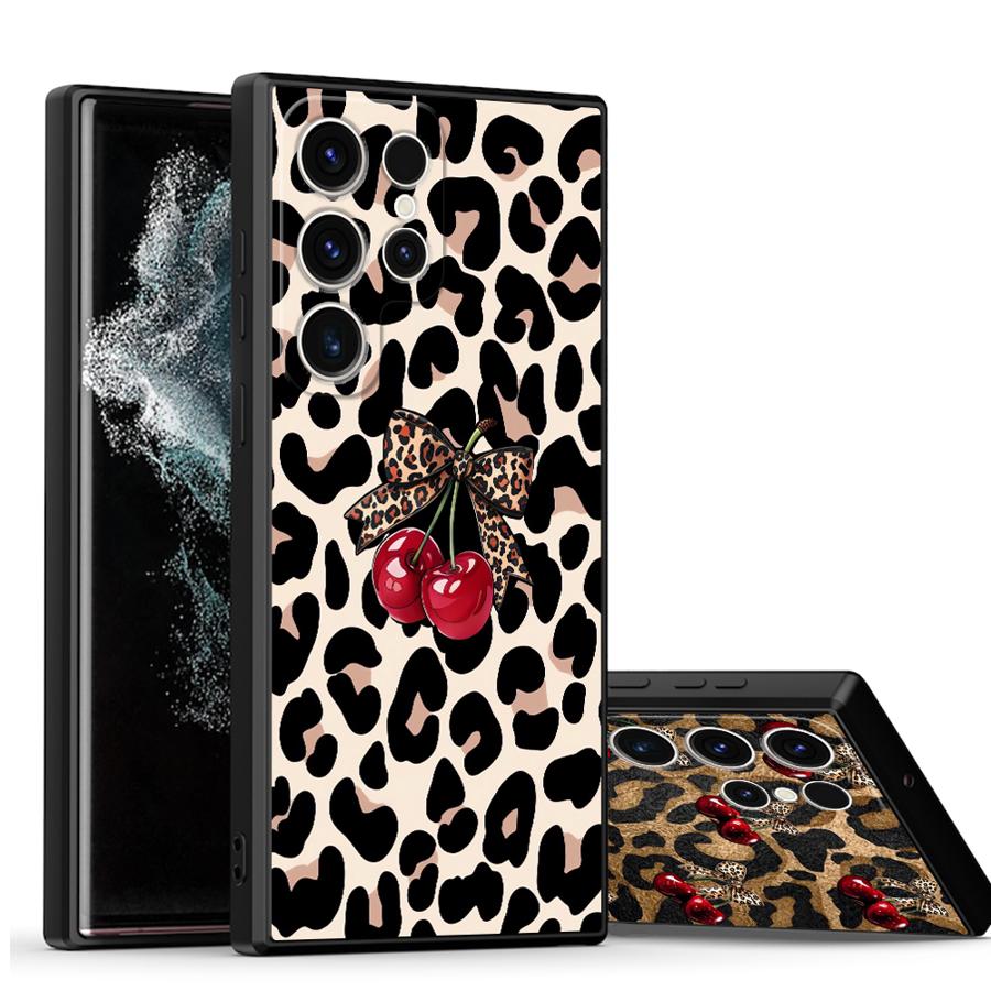 Leopard Cherry Funda Phone Cov - Tablet S9 Fe Accessories recension och pris