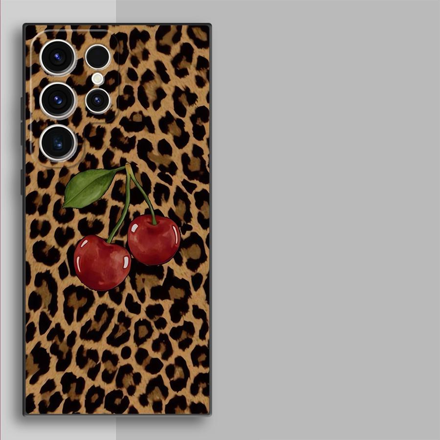 Leopard Cherry Funda Phone Cov - Tablet S9 Fe Accessories recension och pris