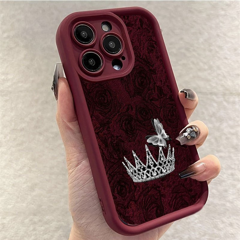 Phone Case Red Rose Silver Cro - Apple Iphone 15 recension och pris