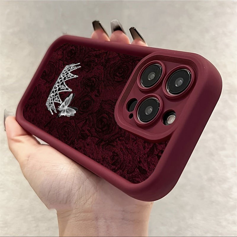 Phone Case Red Rose Silver Cro - Apple Iphone 15 recension och pris