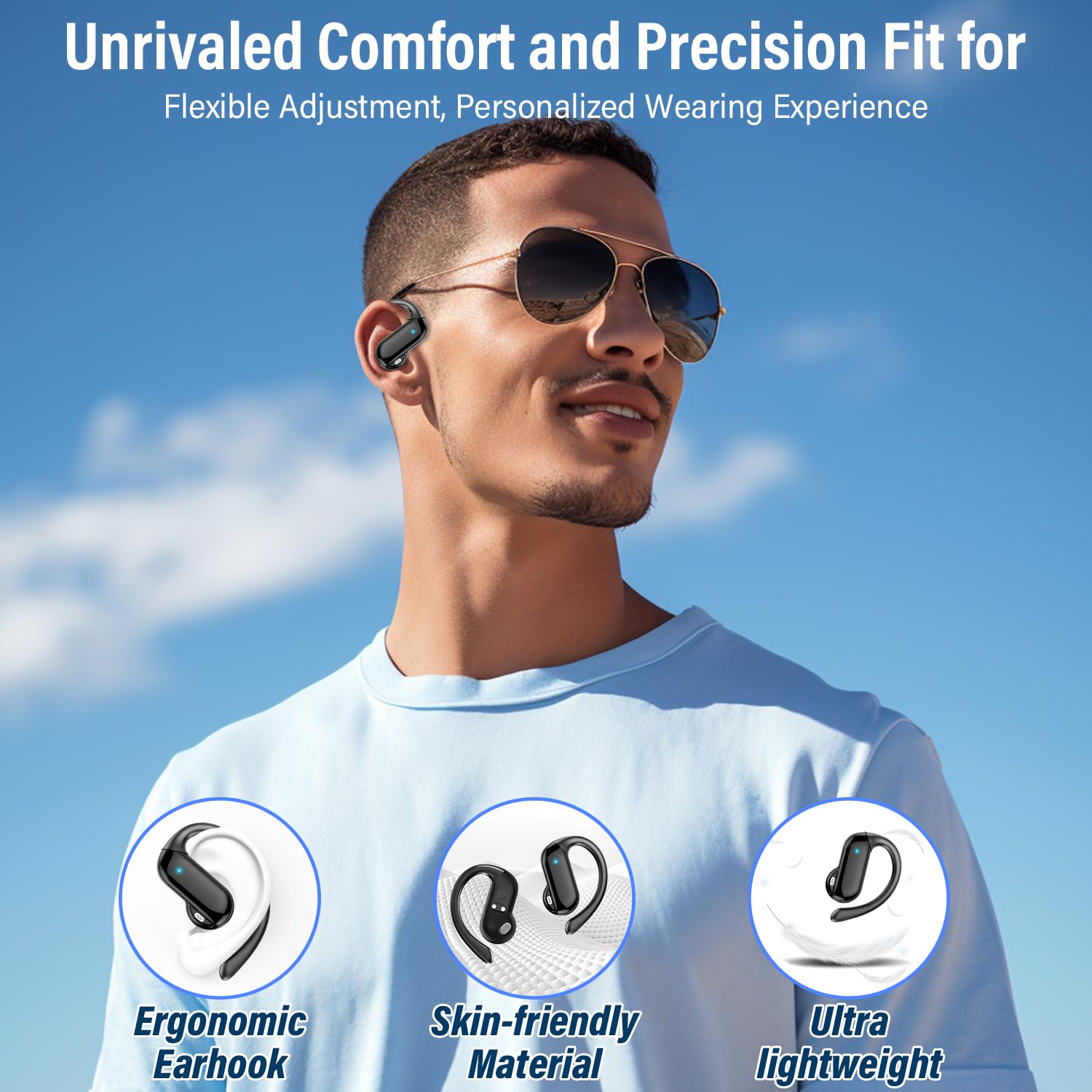 2026 Open-Ear Earbuds Bluetoot - Wired Earphone Lightning recension och pris
