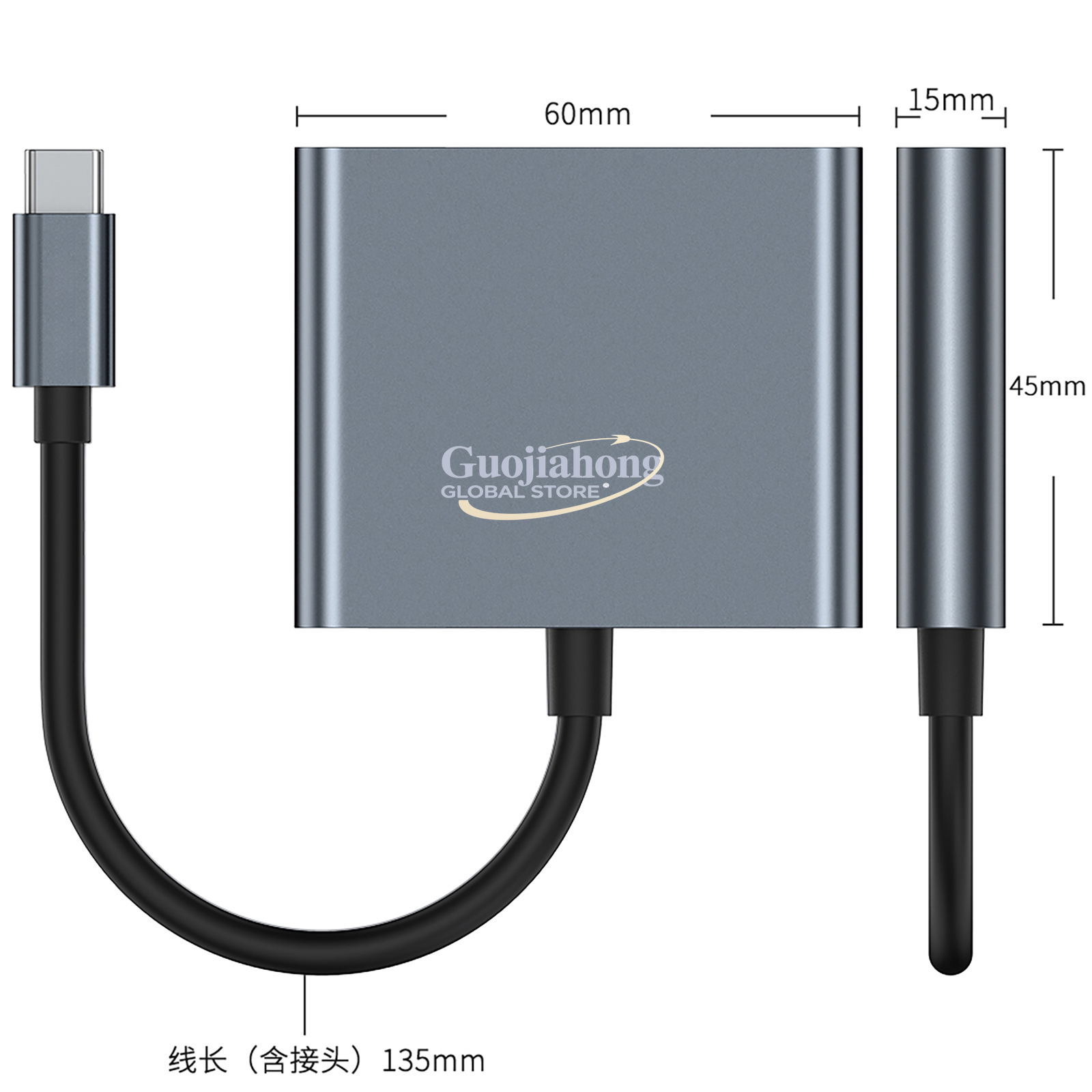 Cross-border usb-c to hd three - Usb Hub Type C recension och pris
